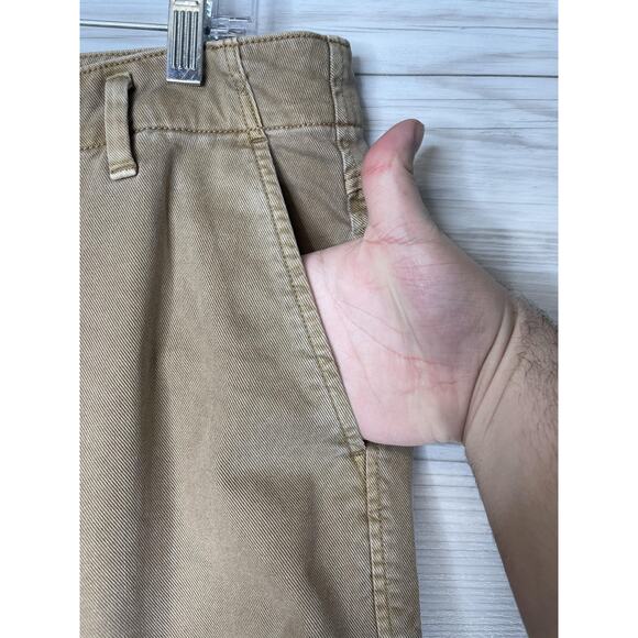 GAP Cargo Pants Womens 14 Khaki Loose Khaki Mojave Regenerative Cotton Casual - Picture 3 of 14